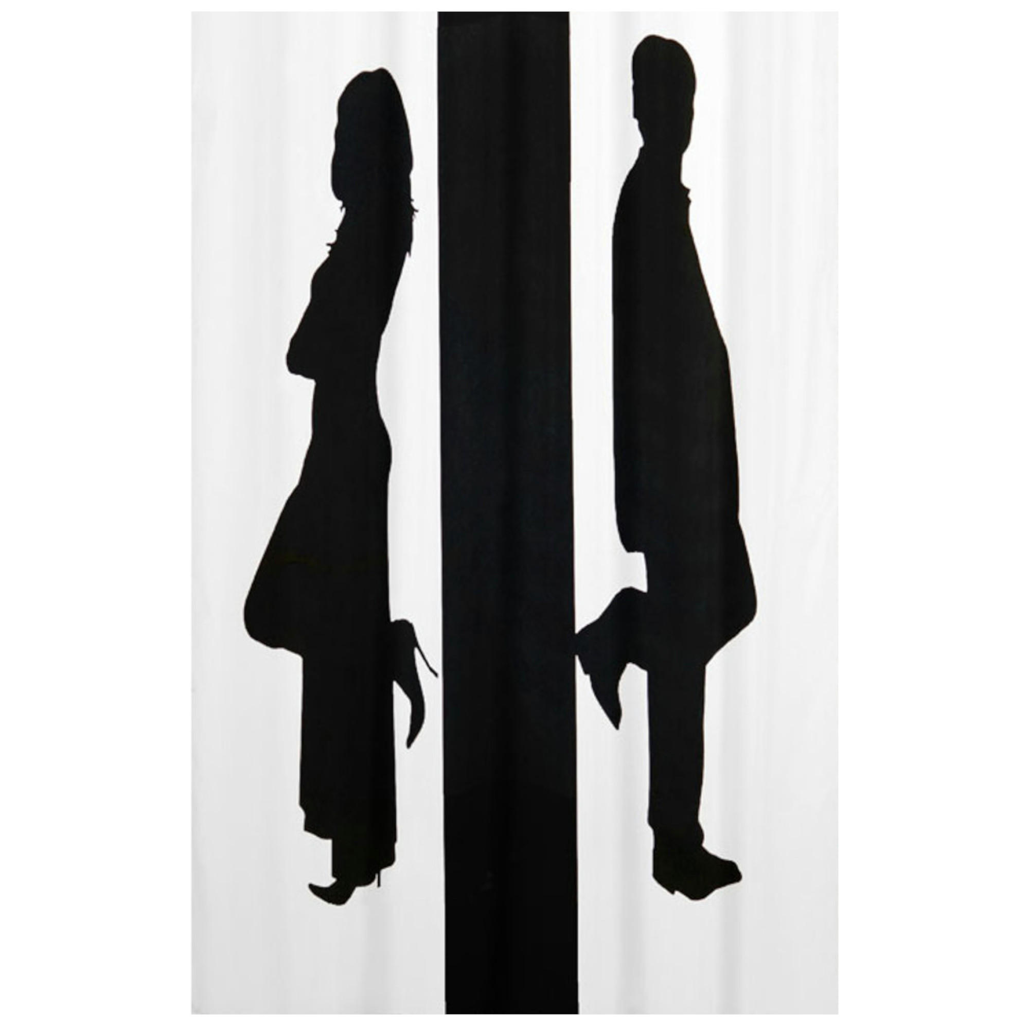 DUSCHVORHANG Unisex 180 x 200 cm - Weiß, Textil (180/200cm) - Sanilo