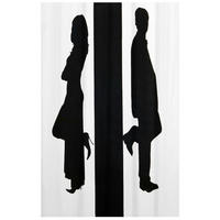 DUSCHVORHANG Unisex 180 x 200 cm - Weiß, Textil (180/200cm) - Sanilo