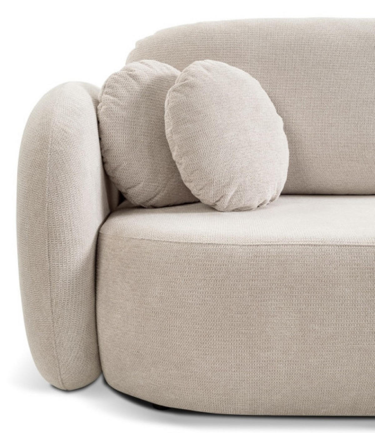 ECKSOFA Beige Olivio Ausziehbar Rechts - Beige, Naturmaterialien (174/248cm) - Sepro Meble