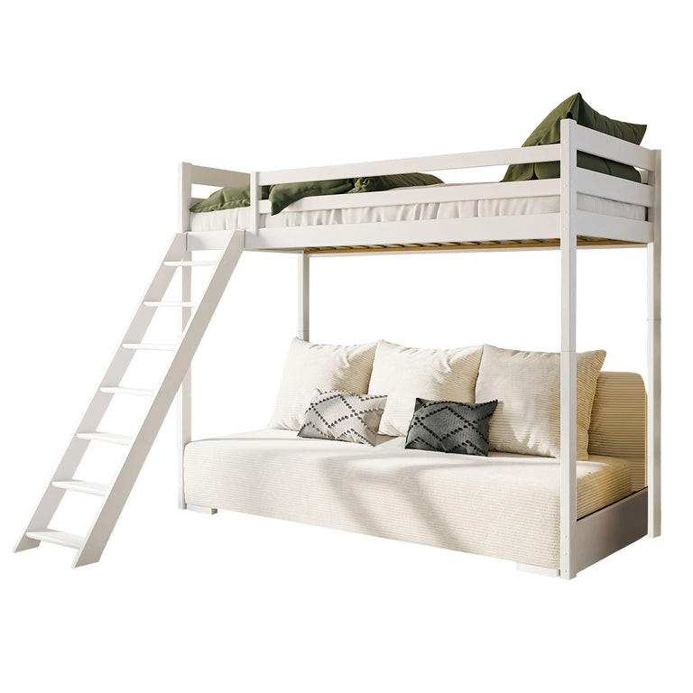 BETT 90/200 Orlane Weiß - Weiß, Holz (90/200cm) - Petits-meubles