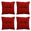 SITZKISSEN Rippe 50/50 cm 4er-Set - Rot, Textil (50/5/50cm) - Madison