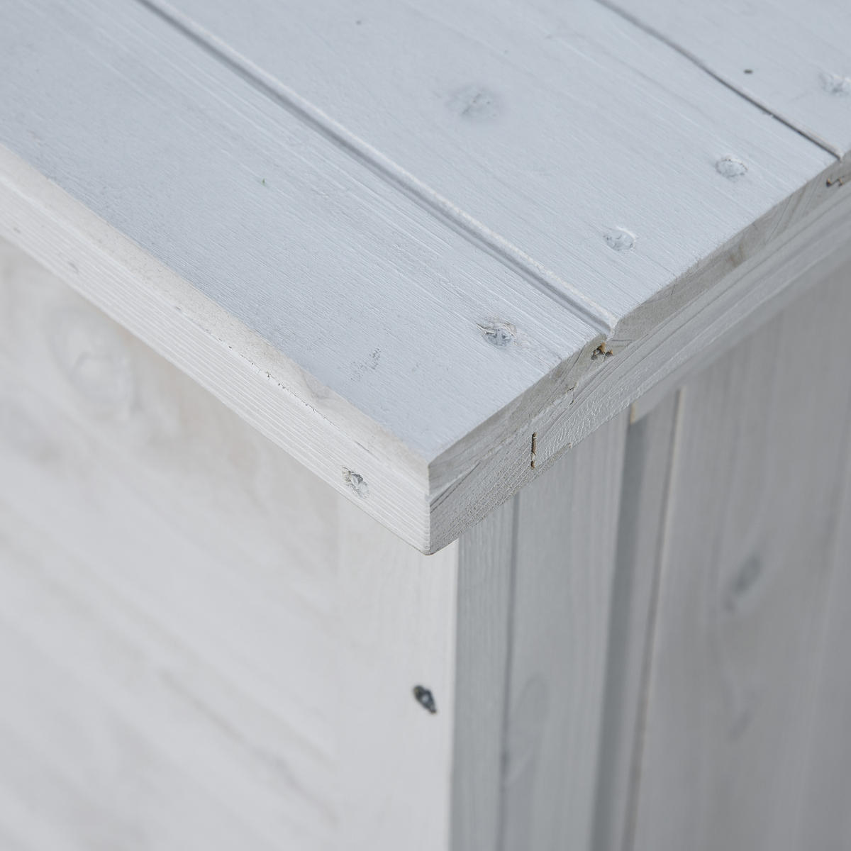 KISSENBOX DE-18676 283 L mit 2 Ketten Weiß - Weiß, Holzwerkstoff (56/60/127cm) - ComfortXL