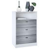 KOMMODE Pino Fronten in Avola-Anthrazit - Anthrazit, Holzwerkstoff (56/86.5/36cm) - Vladon