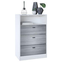 KOMMODE Pino Fronten in Avola-Anthrazit - Anthrazit, Holzwerkstoff (56/86.5/36cm) - Vladon