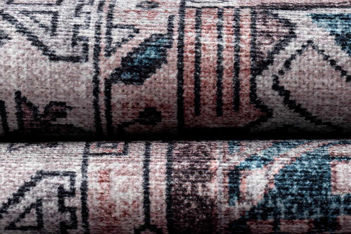 TEPPICH DUBAI petrol orientalisch 120/180 cm - Petrol, Textil (120/180cm) - Tapiso