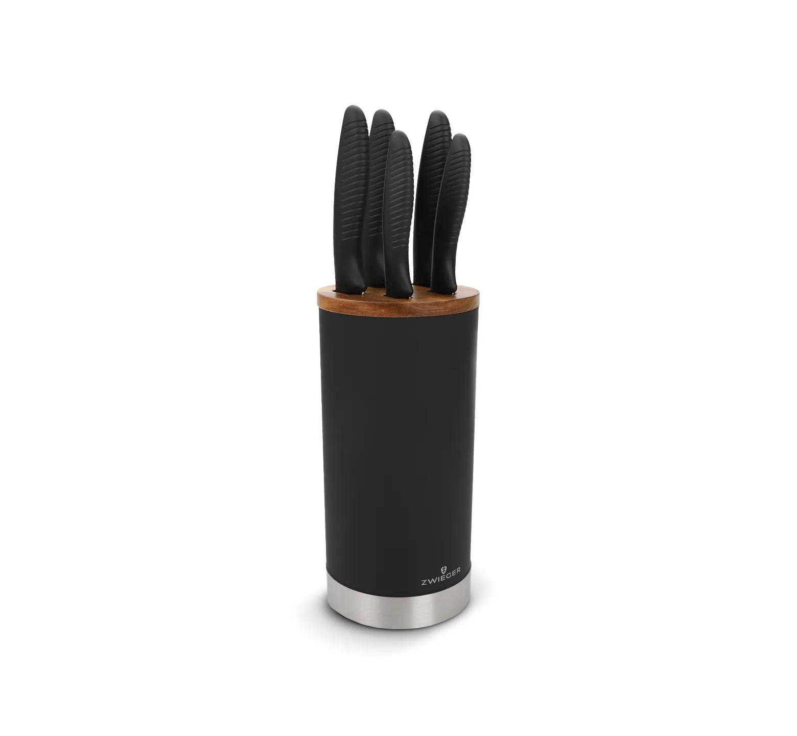 MESSERSET Rrocca Schwarz 14.5/12/35 cm Metall - Schwarz, Metall - Mondex