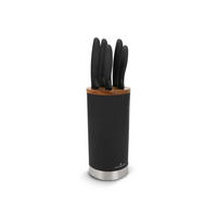MESSERSET Rrocca Schwarz 14.5/12/35 cm Metall - Schwarz, Metall - Mondex