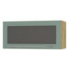 KLAPPHÄNGESCHRANK Kvantum W4BS/80 Mint Matt / Eiche Artisan Matt 80 / 32,5 / 36cm - Eiche Artisan/Mintgrün, Holz/Holzwerkstoff (80/36/32.5cm) - Feldmann-Wohnen
