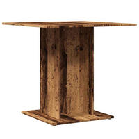 ESSTISCH Altholz-Optik 80/80/75 Cm Holzwerkstoff - Dunkelbraun, Holzwerkstoff (80/80/75cm) - vidaXL