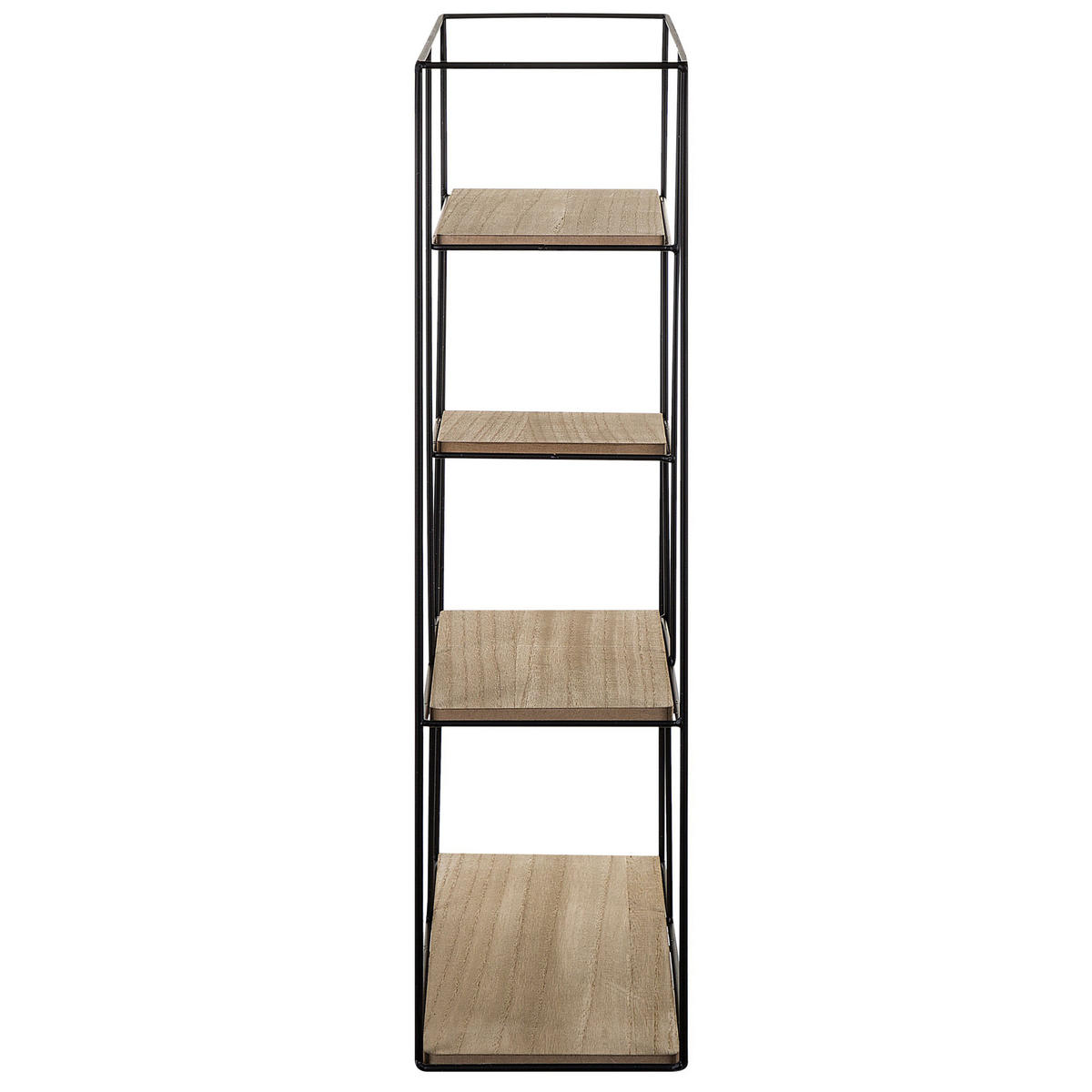 WANDREGAL 5 Fächer Laurel - Hellbraun, Holzwerkstoff (37/57/16cm) - Beliani