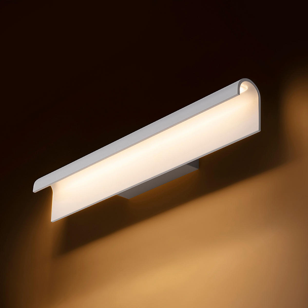 WANDLEUCHTE MARAIS 53 Weiß 18 W IP44 - Weiß, Metall (53/8/8cm) - Rendl