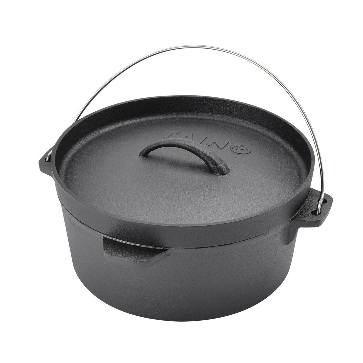 DUTCH OVEN 4L - Schwarz, Metall (24cm) - TAINO