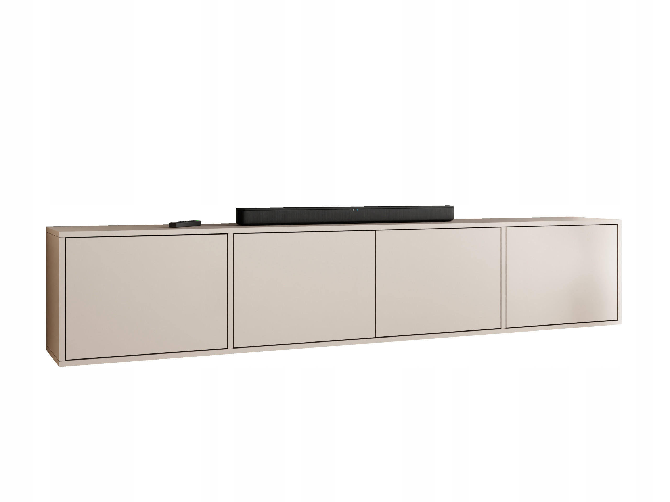 TV-LOWBOARD EDI 4 Kaschmir – 4-türig - Kaschmir, Holzwerkstoff (206.4/42/38.9cm)