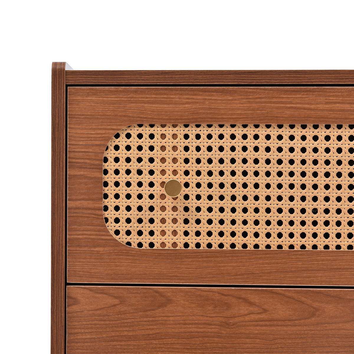 SCHUBLADENKOMMODE Nussbaum 120/40/90 cm - Walnussfarben, Metall (120/90/40cm) - PANGIVO
