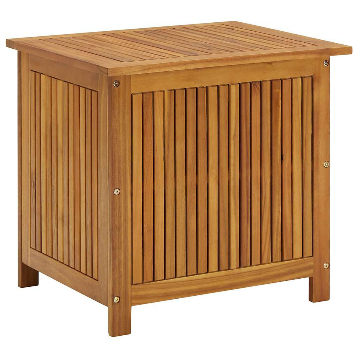 GARTEN-AUFBEWAHRUNGSBOX 60x50x58 cm Massivholz Akazie - Braun, Holz (60/106/50cm) - furnicato