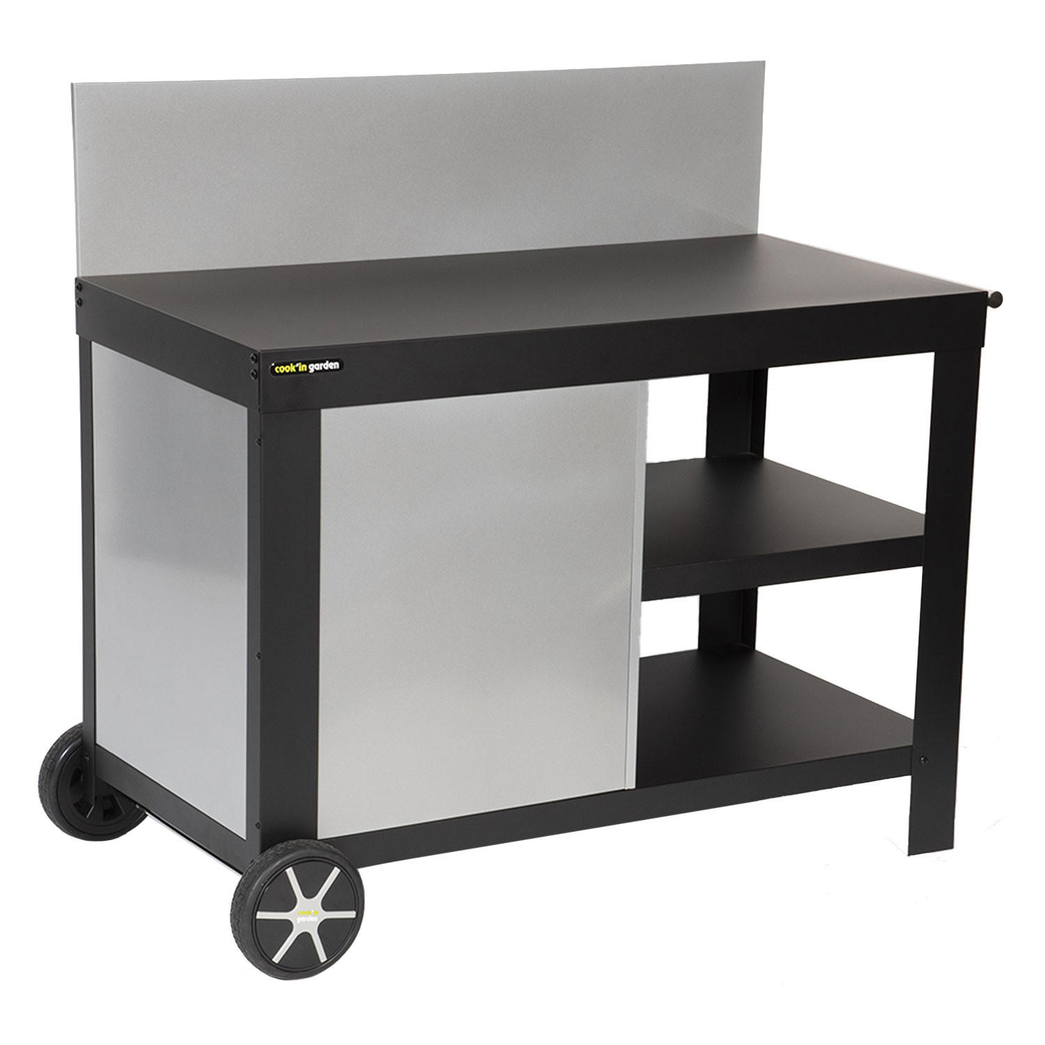 GESTELL Nova Schwarz - Schwarz, Metall (60/105/122cm) - Cook'in Garden