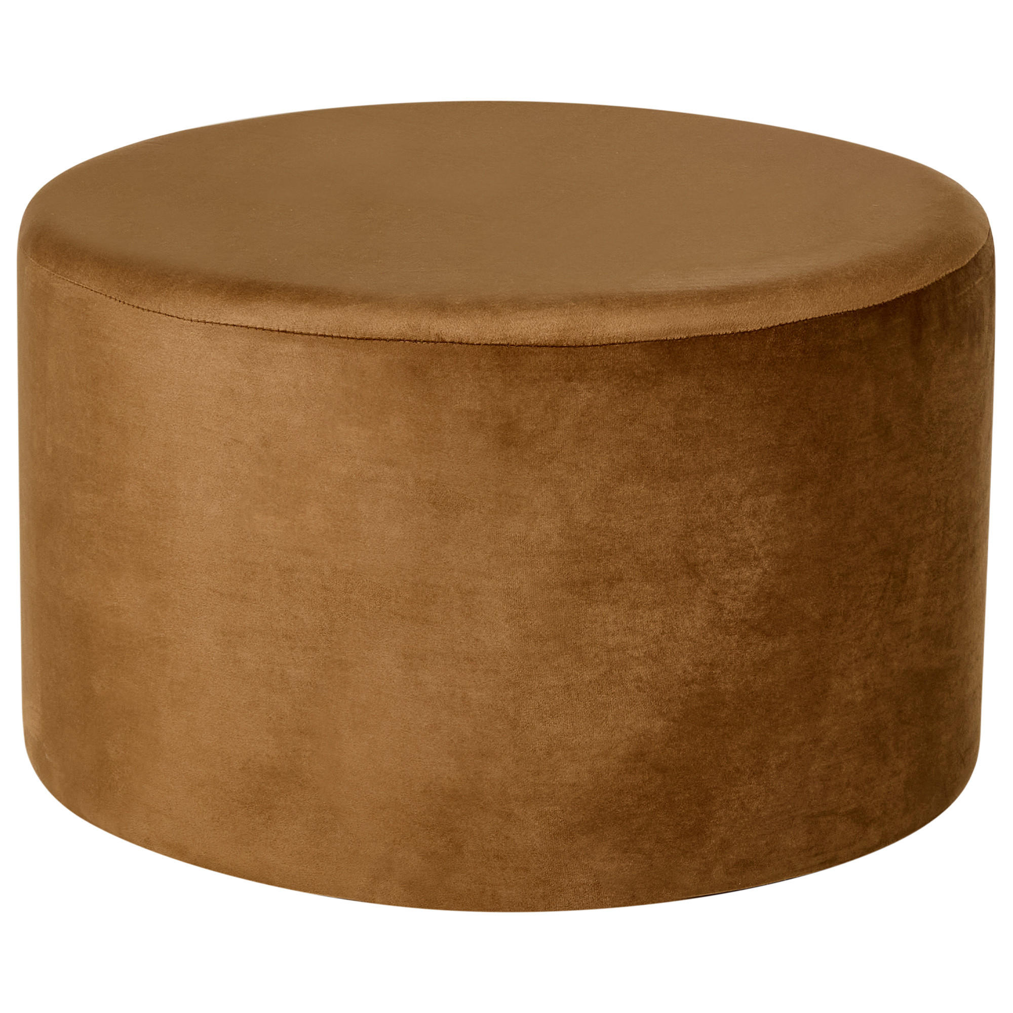 POUF Samtstoff Goldbraun Millen - Goldfarben, Textil (61/36/61cm) - Beliani