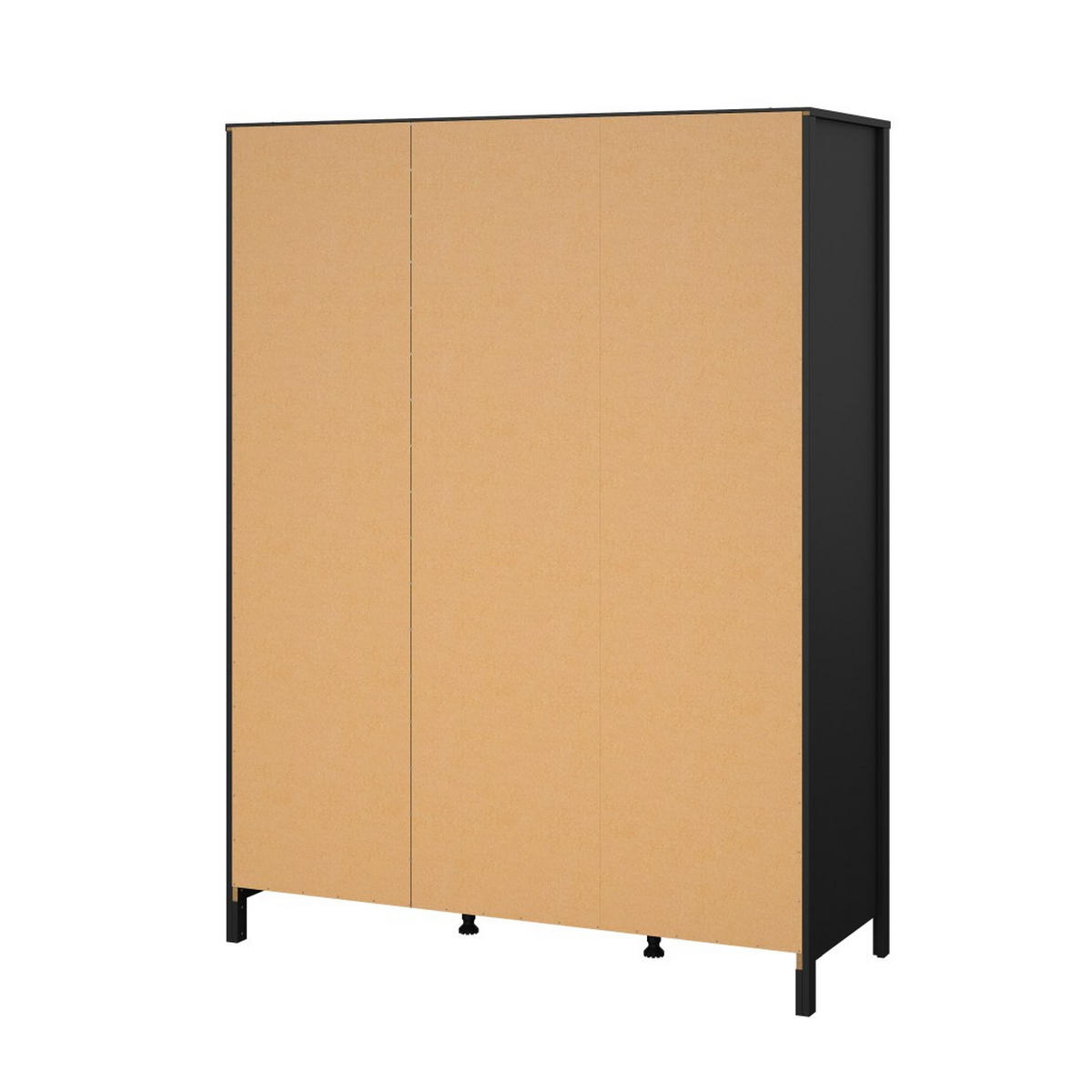 KLEIDERSCHRANK, Madrid, Schwarz, Metall, 150 x 59 x 199 cm - Schwarz, Metall (150/199/59cm) - ebuy24