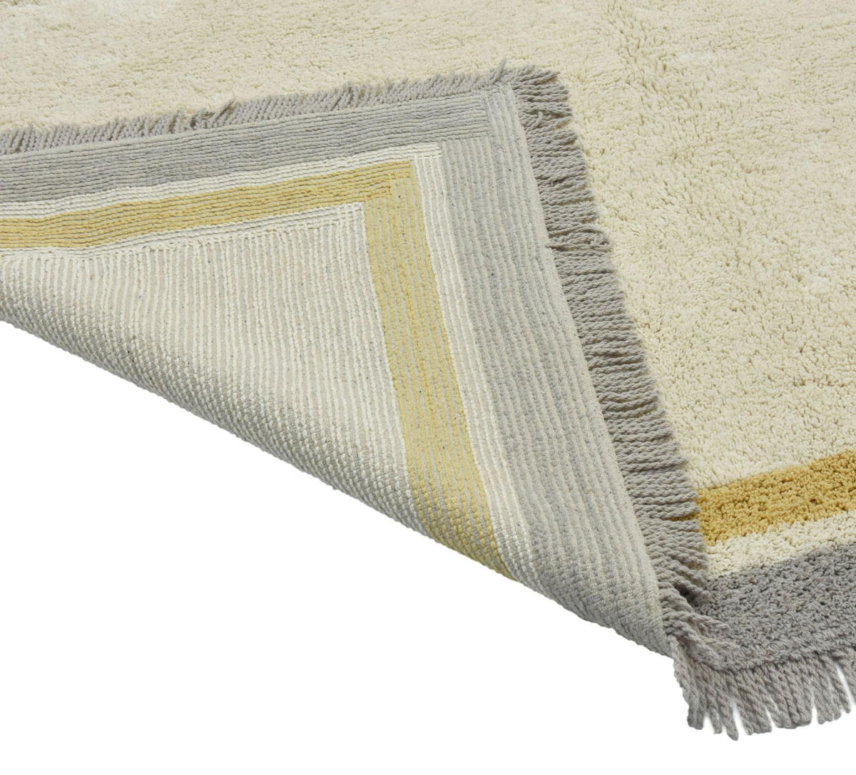 KINDERTEPPICH aus hochwertiger Baumwolle grau - Grau, Naturmaterialien (120/170cm) - AFK Living