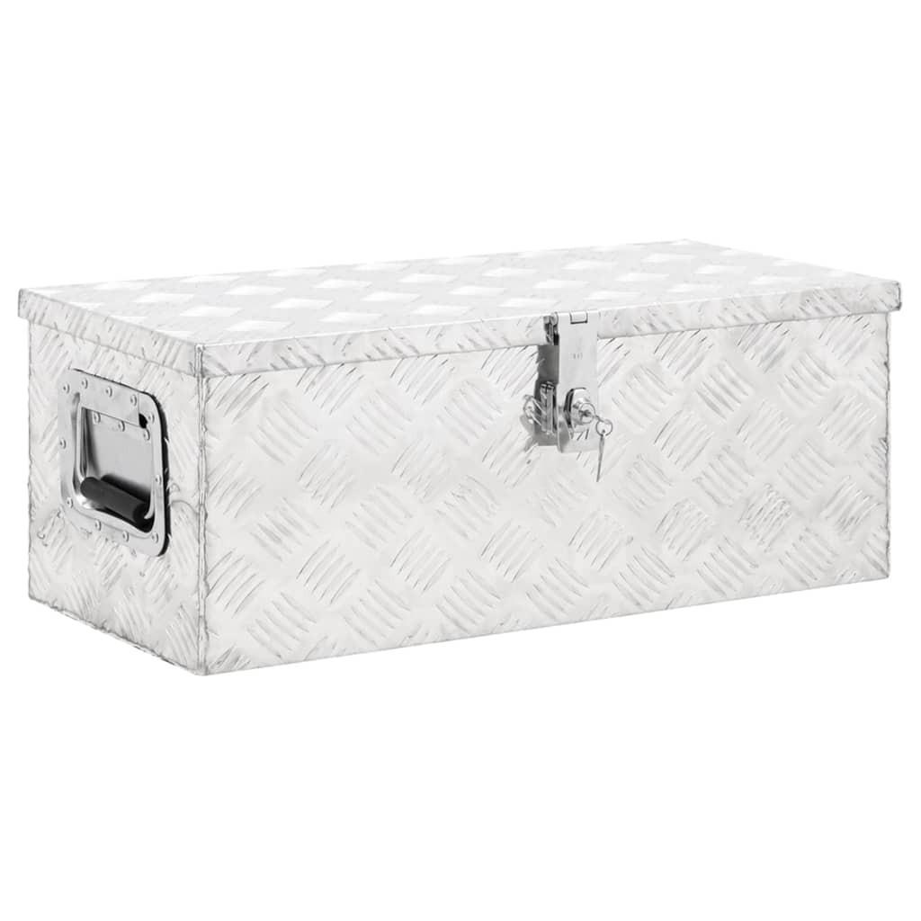 Deluke Aluminiumbox Silber 70x27x31 cm