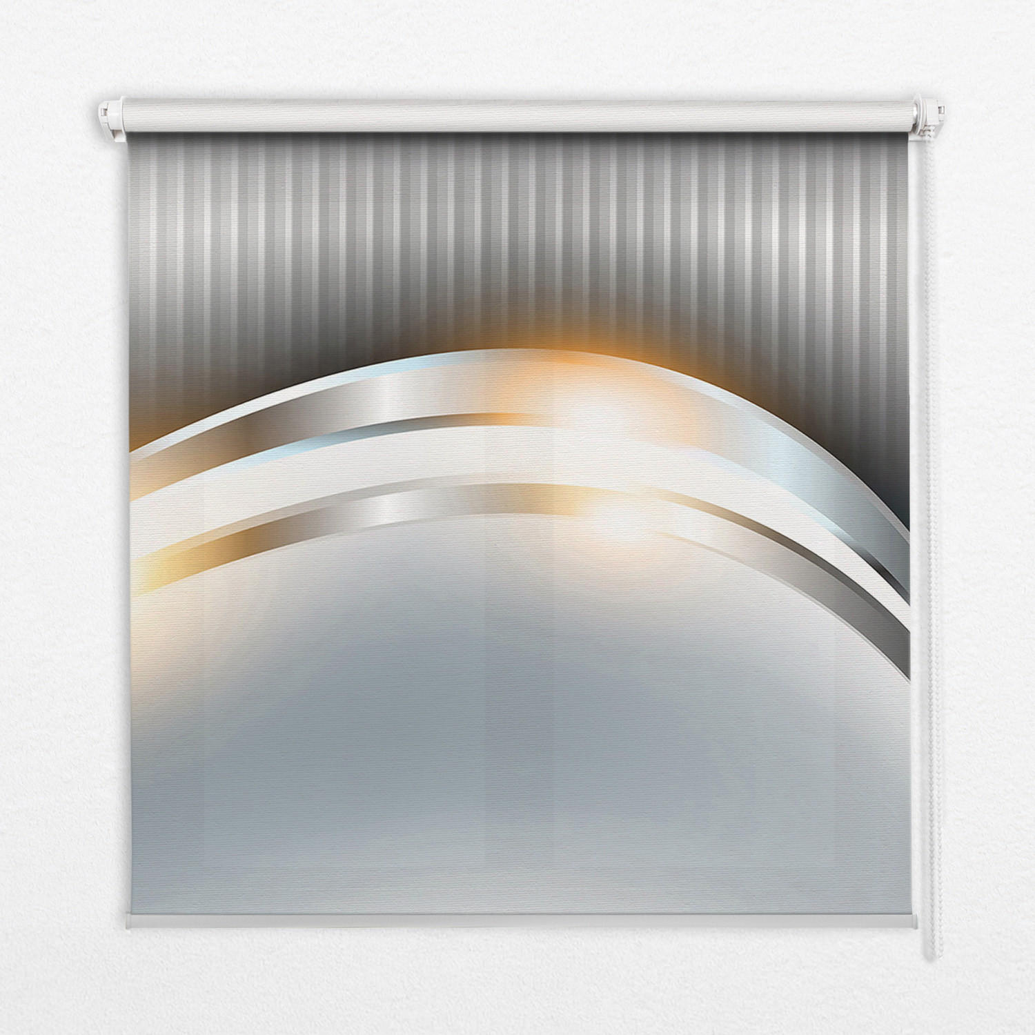 INNENROLLO - Fensterrollo - Rollo - 60x140 cm - Metallabstraktion - Grau, Kunststoff (60/140/0.5cm) - TULUP