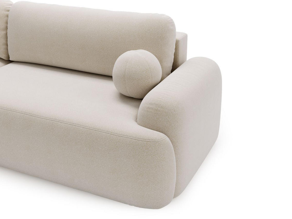 ECKSOFA Aurio Beige Links - Beige, Holz/Textil (177/261cm) - Graingold