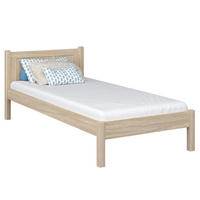 BETT N02 Sonoma Eiche 90/190 - Sonoma Eiche, Naturmaterialien/Holz (90/190cm) - N-Wood