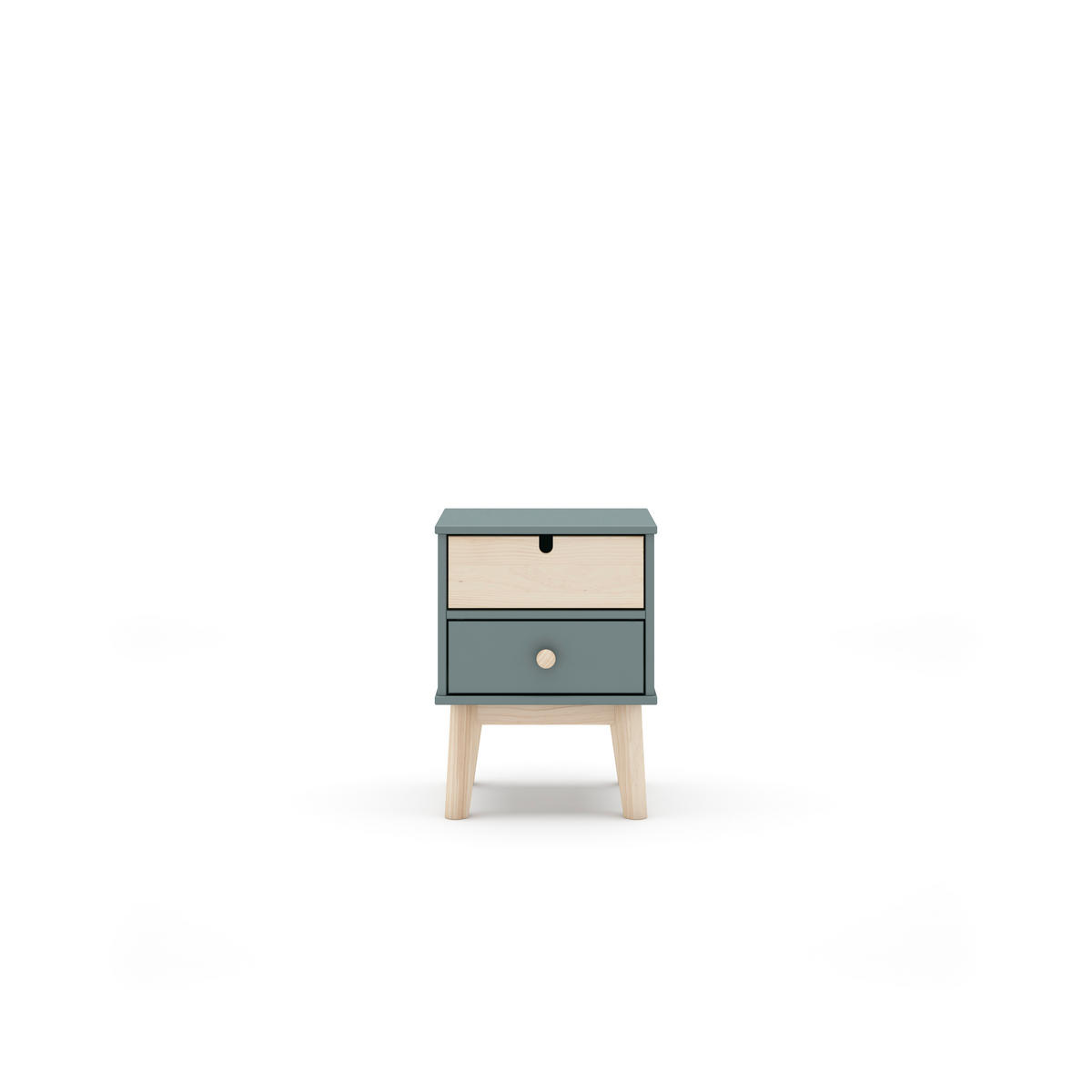 NACHTTISCH Estefania Grün 40/35/53 cm - Grün, Holz (35/53/40cm) - Calicosy