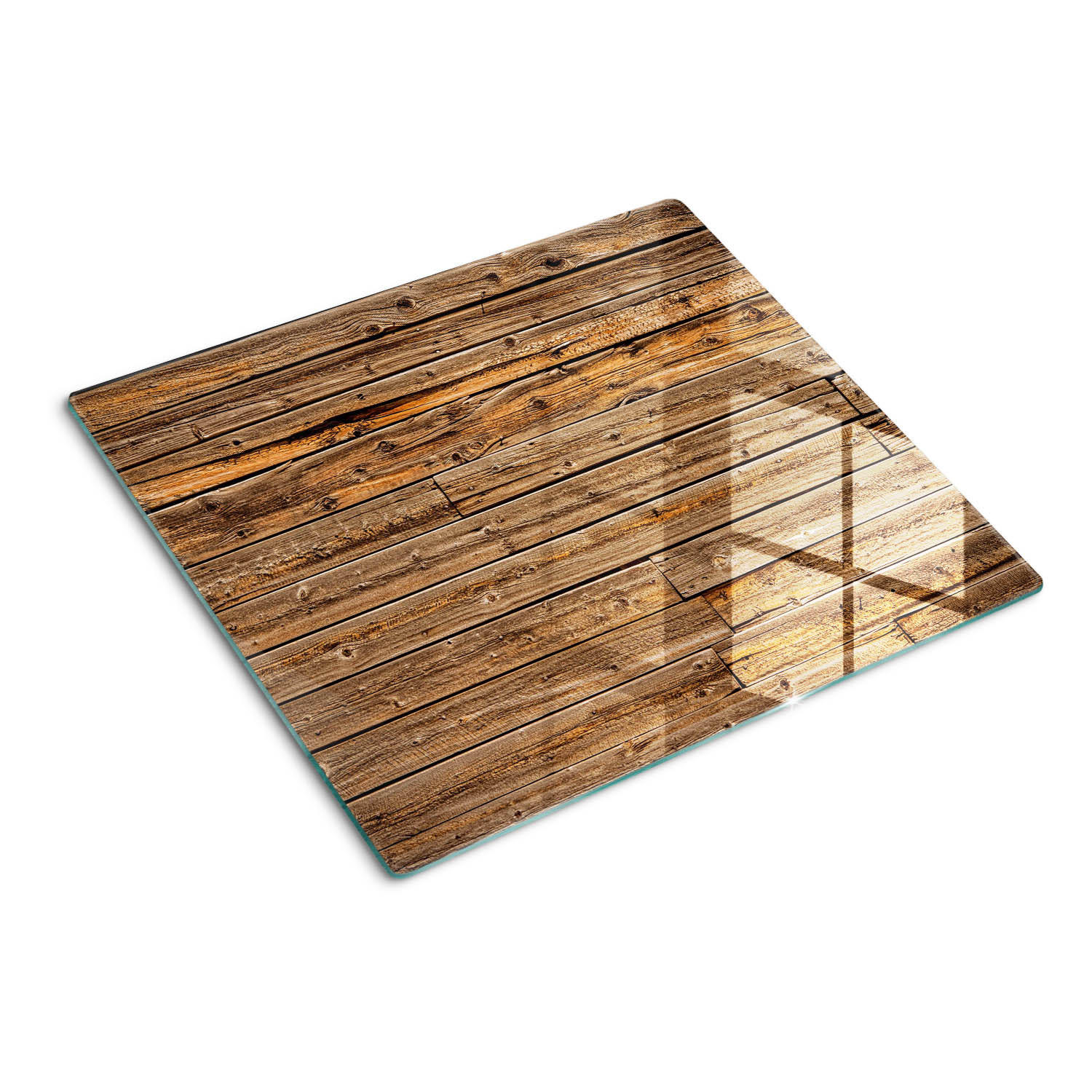 GLASPLATTE 60x52 cm Holzwand - Braun, Glas (60/0.4/52cm) - TULUP