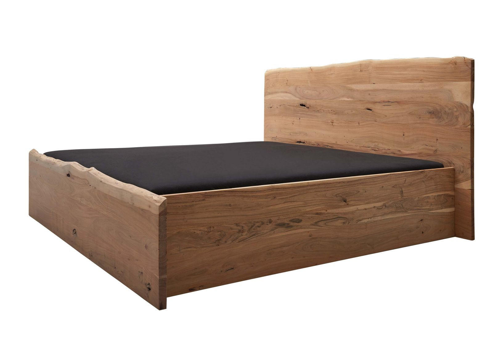BETT Massivholz Akazie 160 x 200 x 105 natur PURE ACACIA #302 - Braun, Holz (160/200cm) - Massivmoebel24