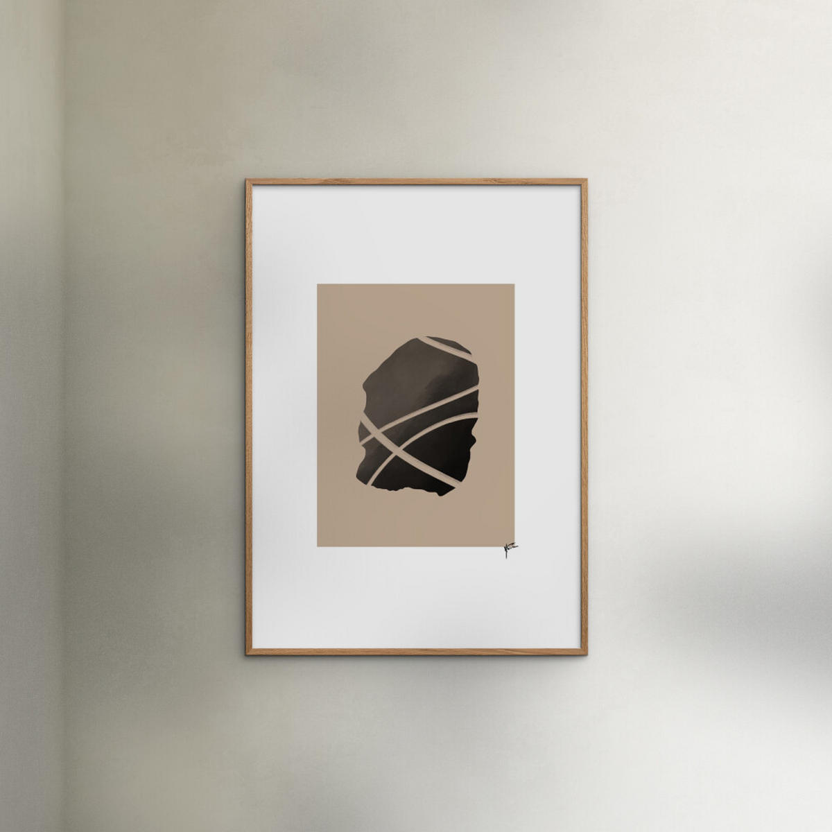 POSTER N. Atelier - Noir Signifie - Schwarz, Papier (70/100/0.1cm) - Poster&Frame