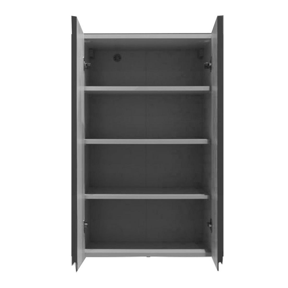 XL HÄNGESCHRANK Velden weiß / Front smaragdgrün super matt 60 / 32,5 / 96cm - Weiß/Grün, Holz/Holzwerkstoff (60/96/32.5cm) - Feldmann-Wohnen
