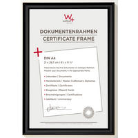 BILDERRAHMEN TrendstyleKst.Rahmen 21x29,7 cm Schwarz - Schwarz, Kunststoff (23.8/32.8/1.7cm) - walther design