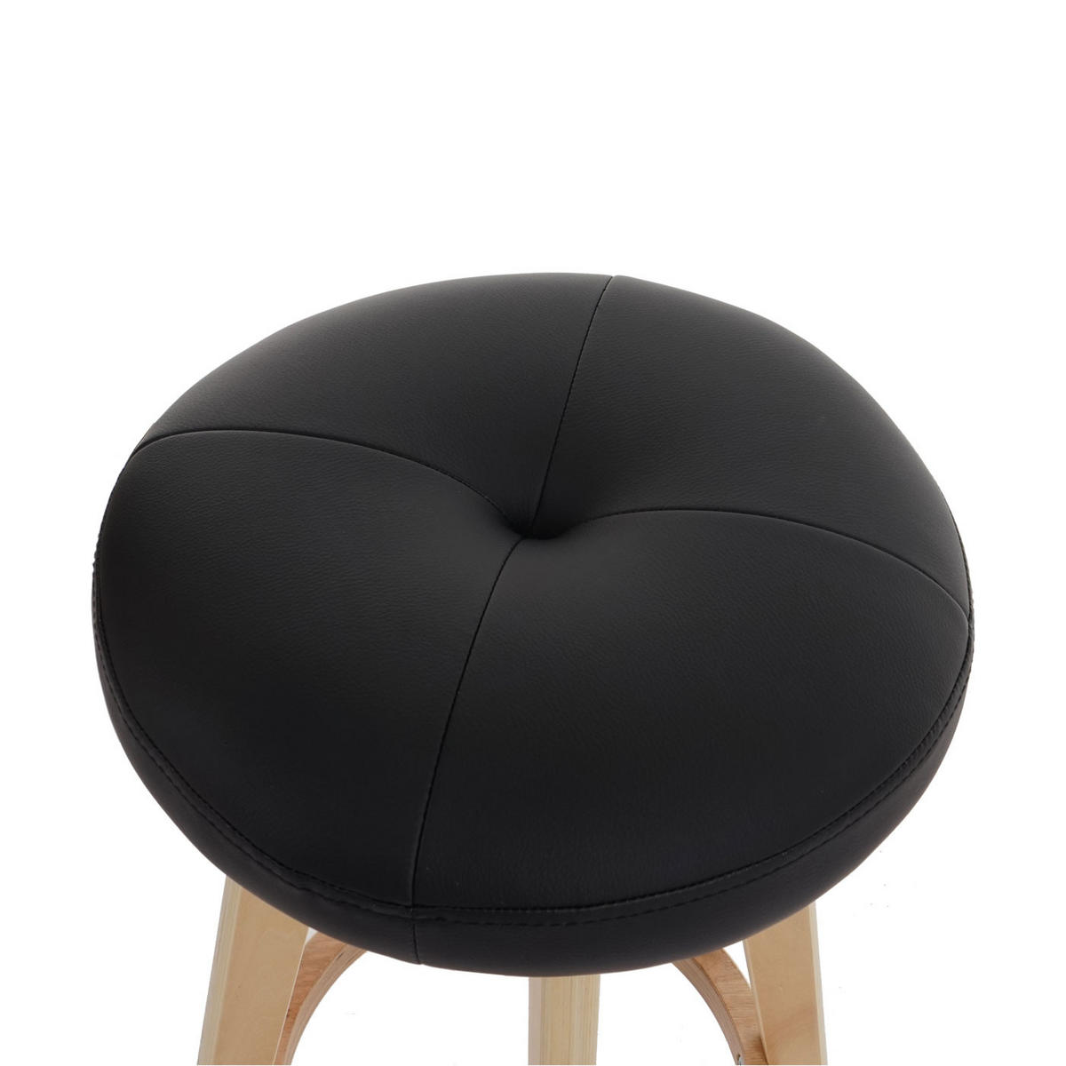 BARHOCKER Schwarz 2er-Set - Schwarz, Holz (45/67/45cm) - Jamb