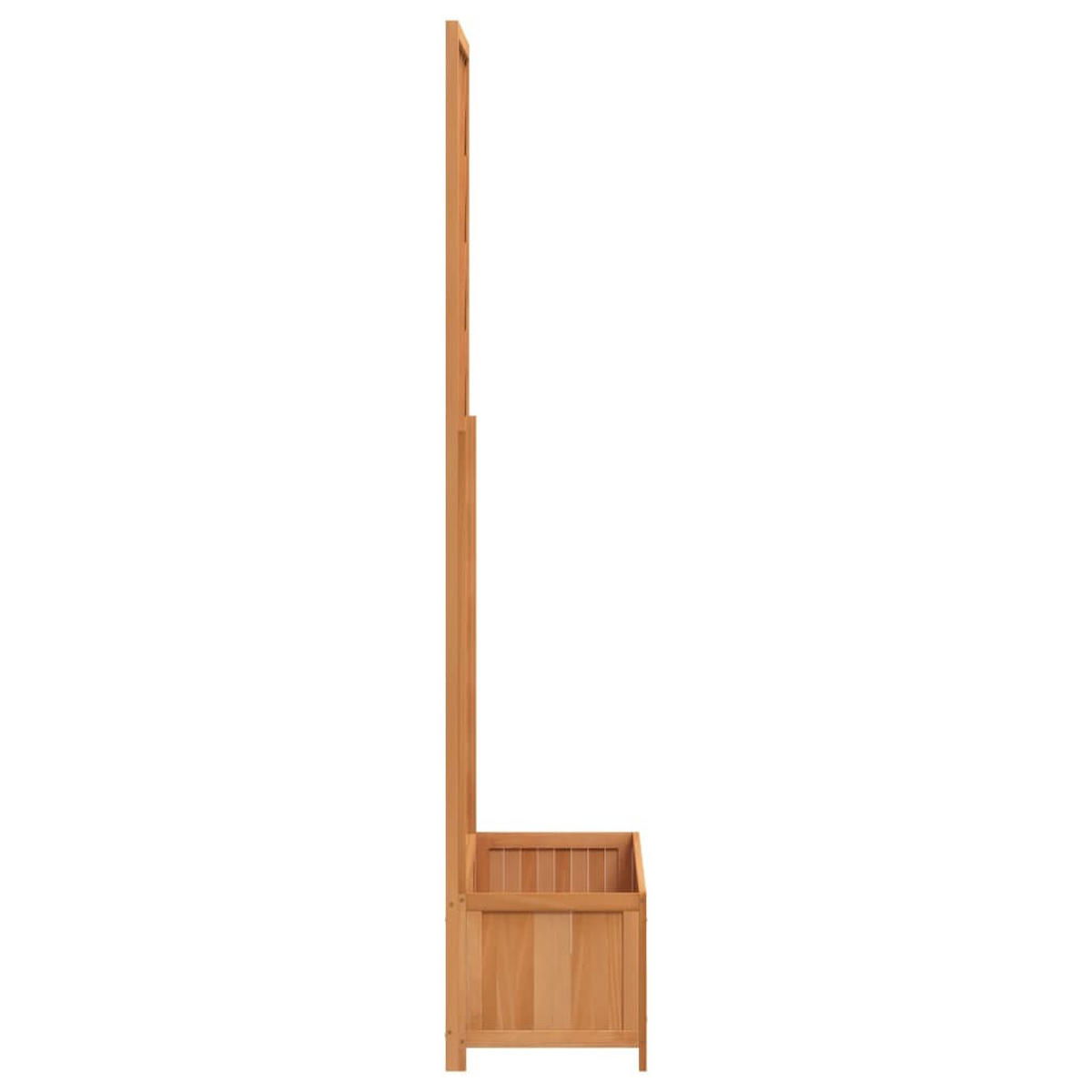 PFLANZKÜBEL Mit Spalier Braun Massivholz Tanne - Braun, Holz (90/180/35cm) - vidaXL