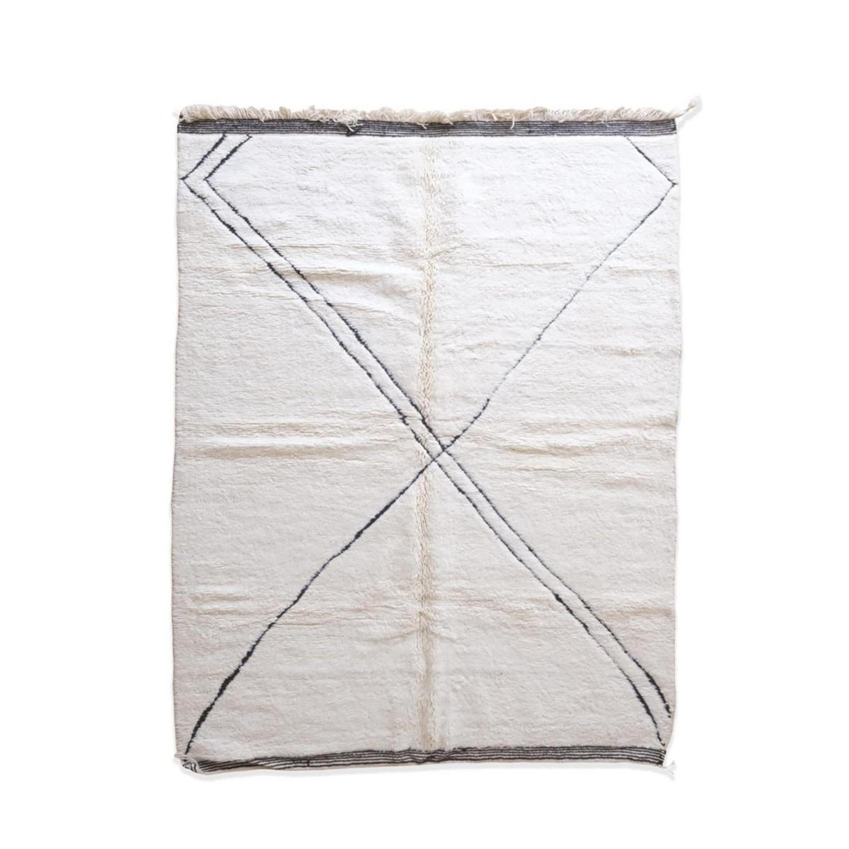 BERBERTEPPICH aus reiner Wolle 210x 276 cm - Weiß, Naturmaterialien (210/276cm) - AFK Living