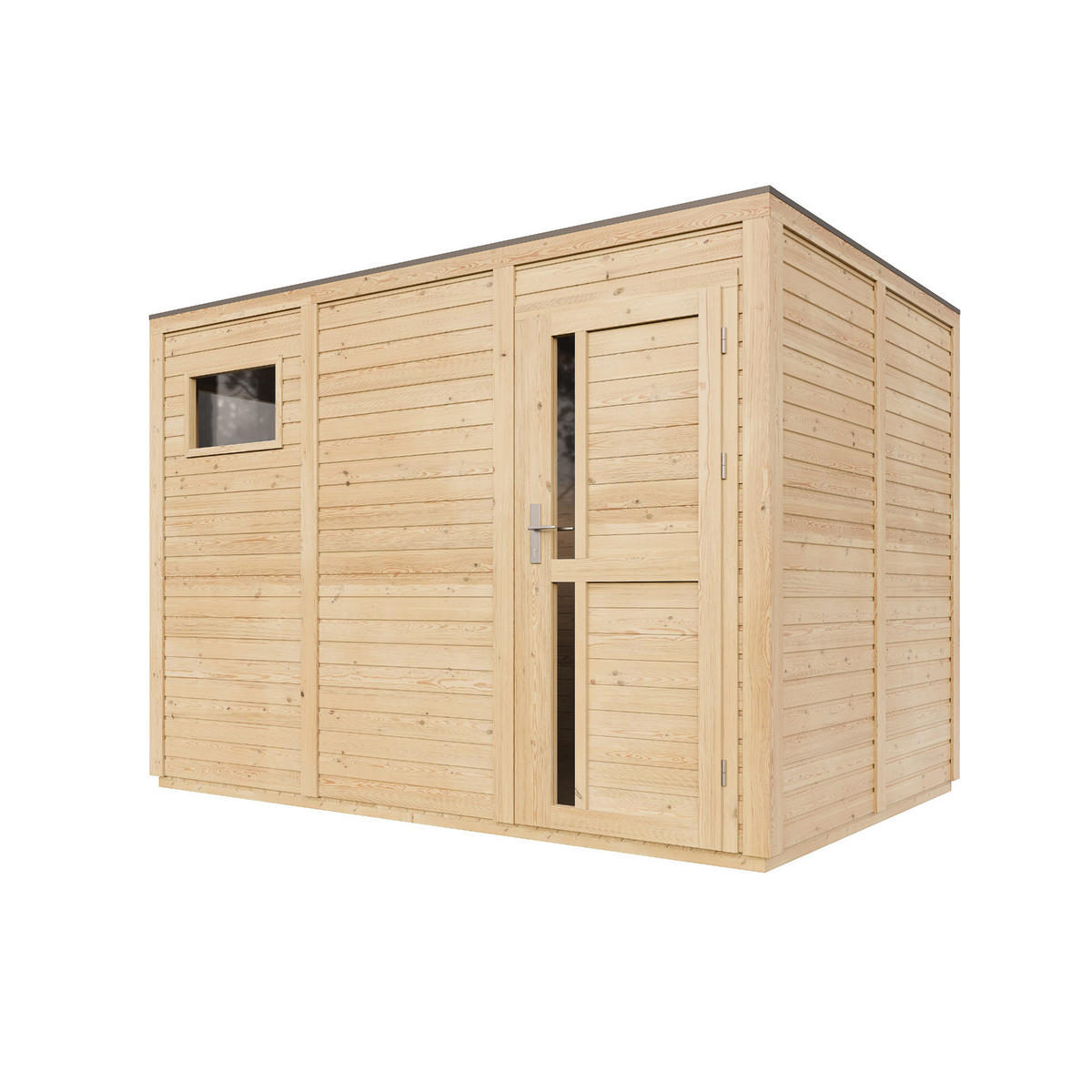 GARTENHAUS Holz 6,18 m² TIMBELA M326F1 - Beige, Holz (306/210/202cm) - Timbela