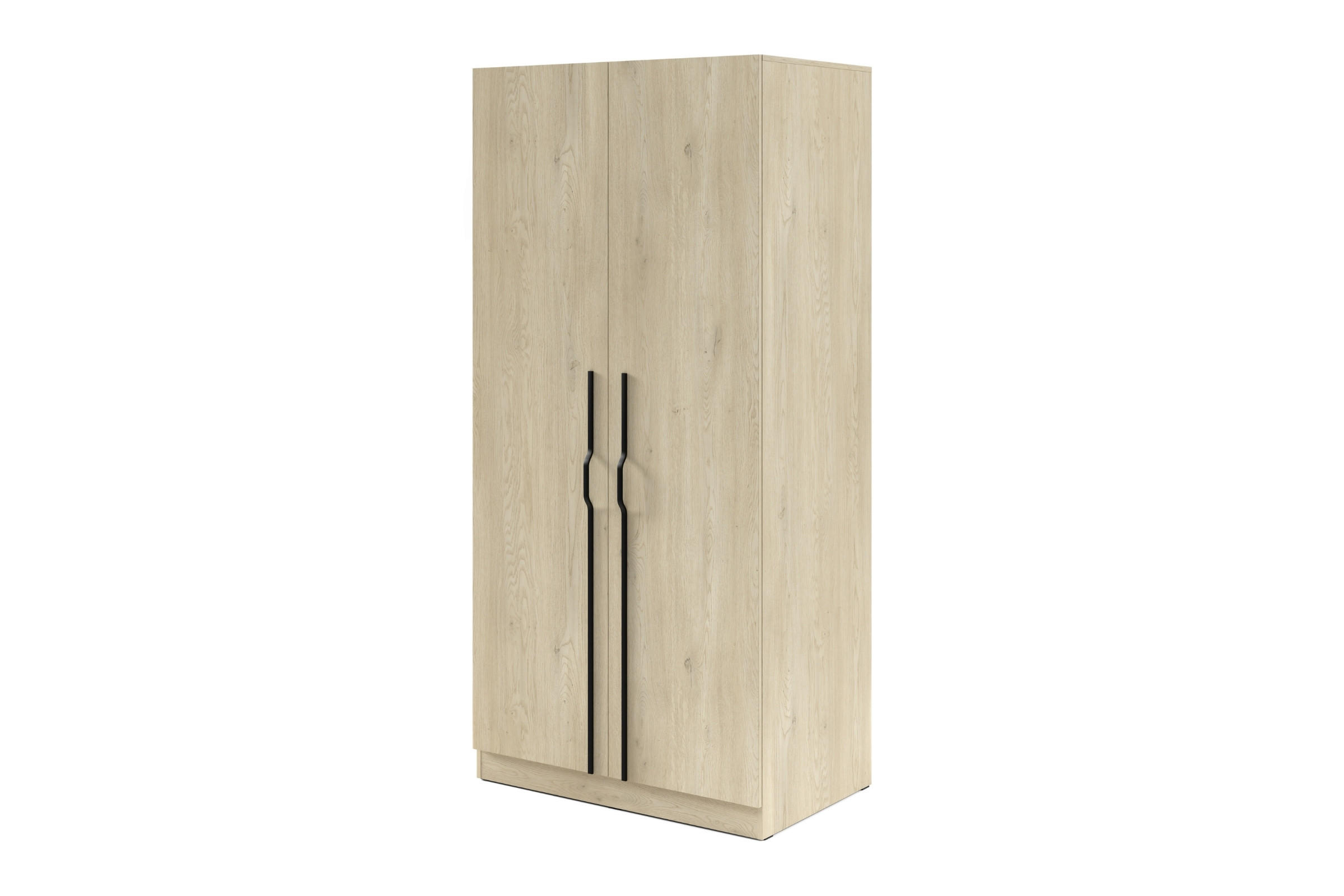 Deine Möbel 24 Drehtürenschrank Eiche 100x210x61 cm