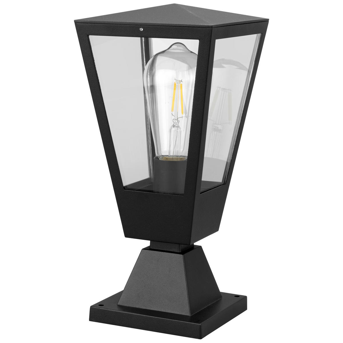 LED AUßENLEUCHTE Westcliff Anthrazit/Transparent 14/14/30,7 cm - Multicolor, Metall (14/14/30.7cm) - Brilliant