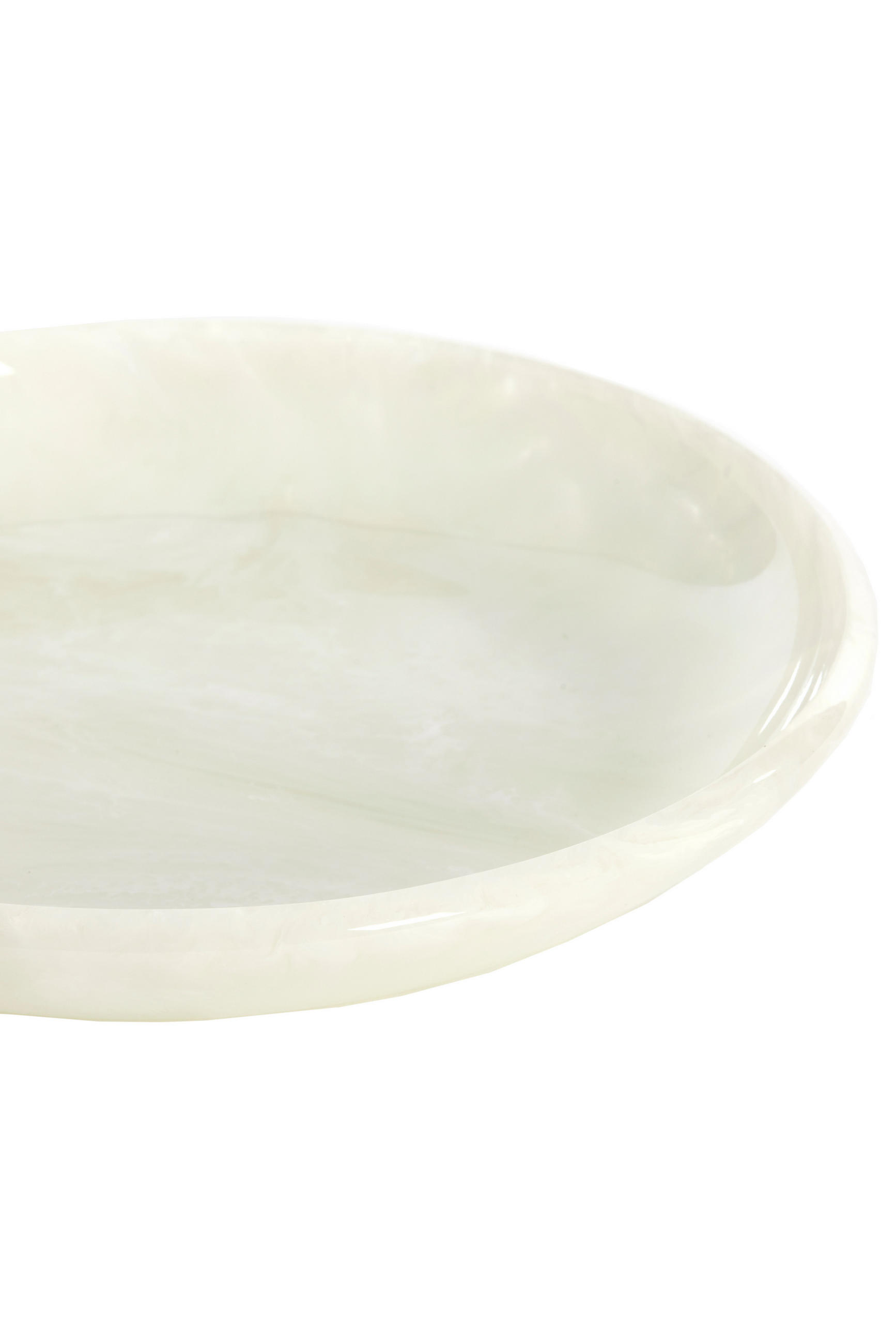 SCHALE Belawan Weiß Ø44/4 cm - Beige, Kunststoff (44/4cm) - Light & Living