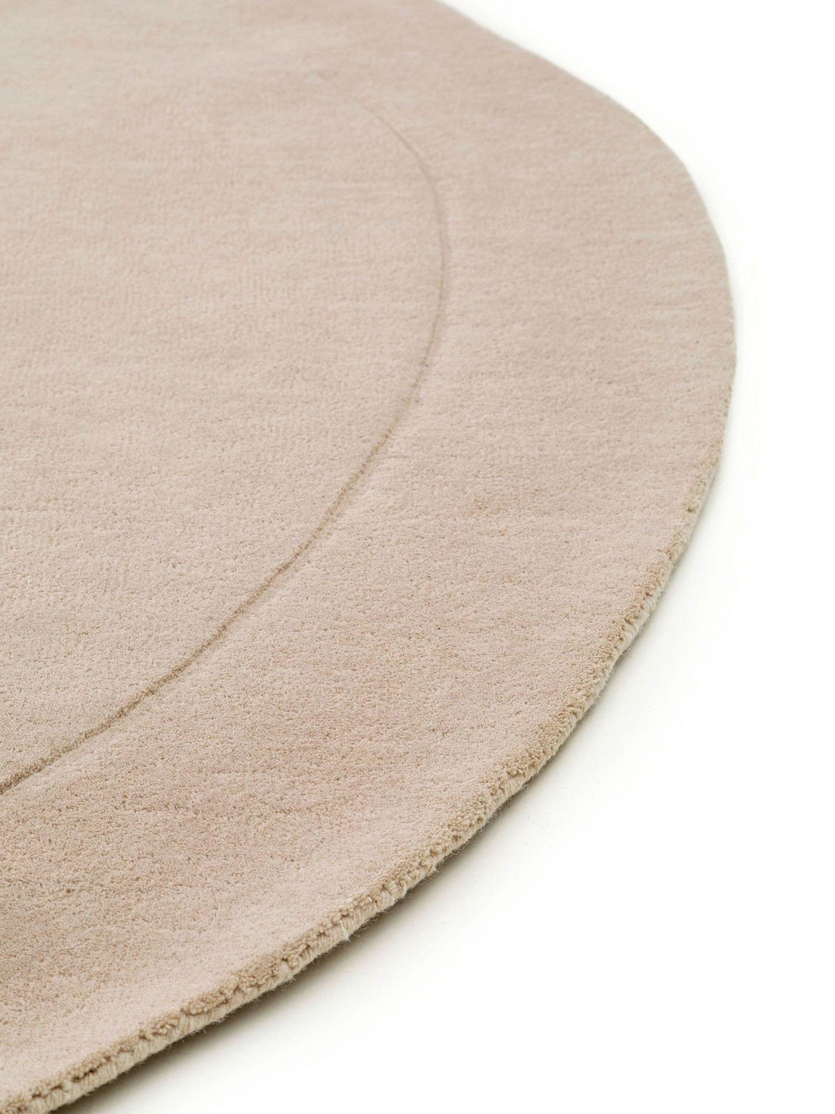 TEPPICH Wollteppich Shape Beige - Beige, Textil (200/1cm) - KUNSTLOFT