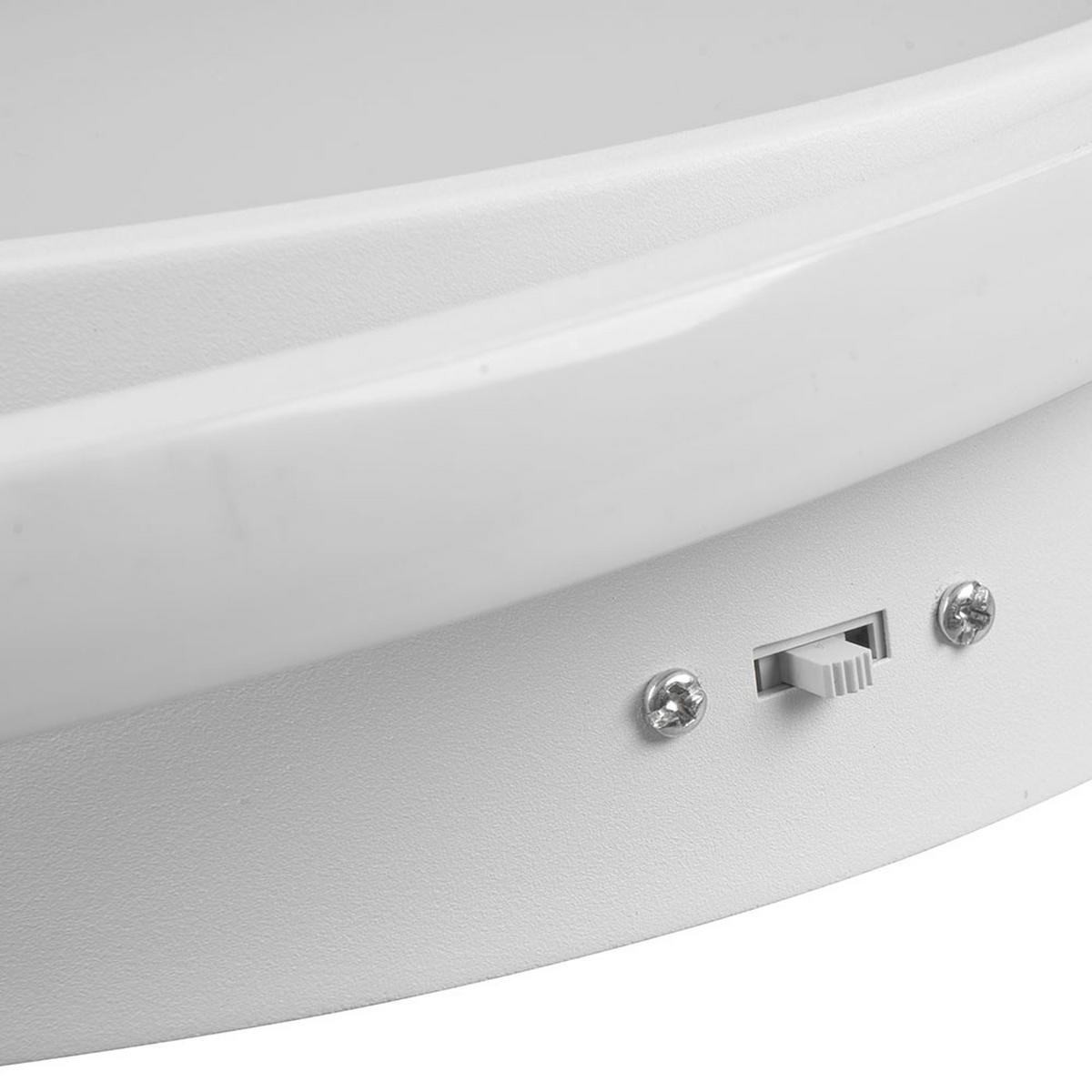 LED DECKENLEUCHTE Vuelta Weiß-matt - Weiß, Metall (48/48/9cm)