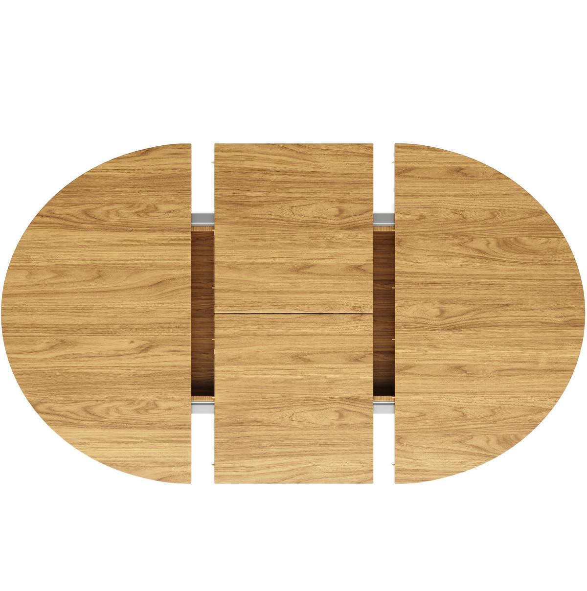 ESSTISCH 118(158)/118/76,8 cm Natur aus MDF ausziehbar - Naturfarben, Holzwerkstoff (158/118/76cm) - OKMYHOME