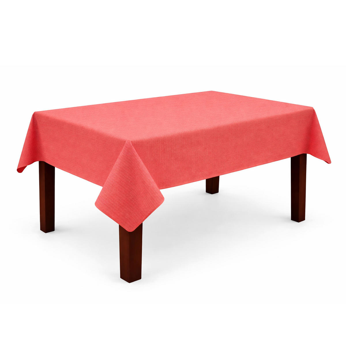 TISCHDECKE Garten Weichschaum 130x160cm - Rot - Rot, Kunststoff (160/130cm) - Bestlivings