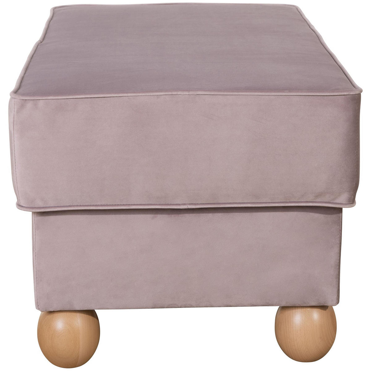 POLSTERHOCKER Katiga Samtvelours rosé - Rosa, Kunststoff (51/49/110cm) - 58aufmkessel