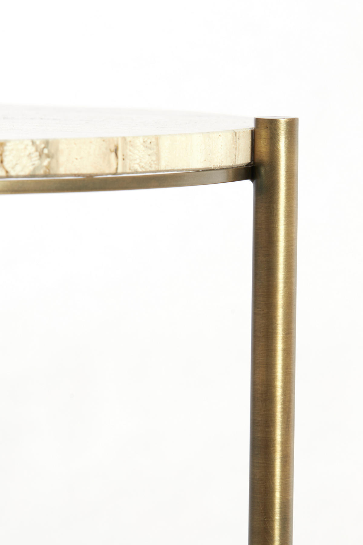 BEISTELLTISCH Macapa Weiß 47/47/45 cm - Weiß, Metall (47/47/45cm) - Light & Living