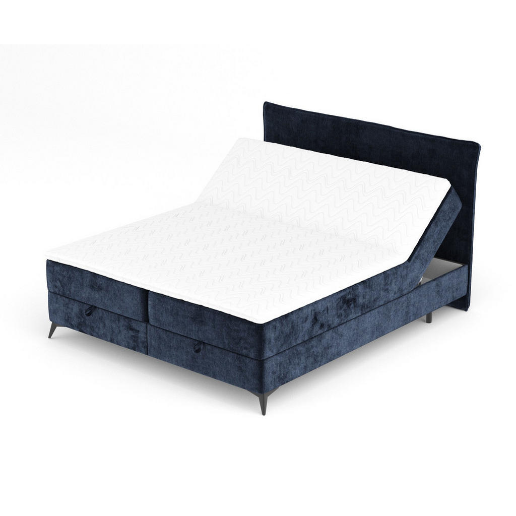 Thumbnail - Maison de Reve Boxbett, Dunkelblau, Textil, H3, Höhe ca. 17 cm, 140x200 cm, Oeko-Tex® Standard 100, FSC 100%, Made in EU...