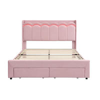 KINDERBETT 140/200 cm Rosa - Pink, Textil