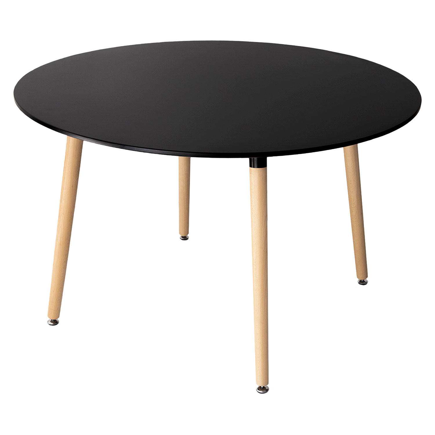 TISCH Martha Schwarz Ø 120 cm - Schwarz, Holzwerkstoff (120/120/75cm) - Happy Garden