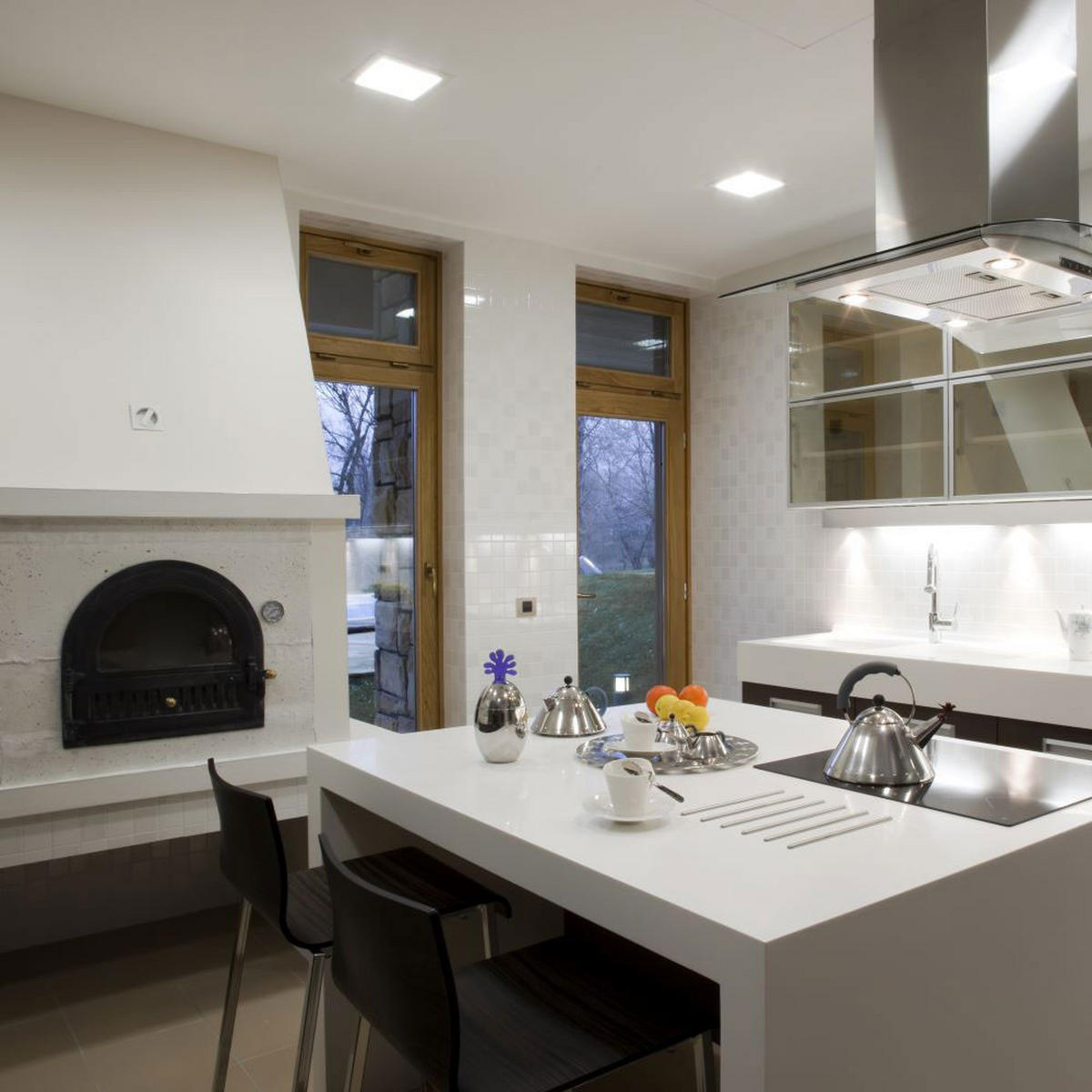 LED DECKENLEUCHTE Aluminium Weiß Eckig - Weiß, Metall (17/17/3.2cm)